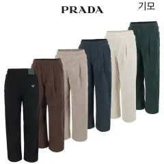 ウールボンディング 6COLOR オービーバンド コーデュロイ ワイド ピンタック パンツ