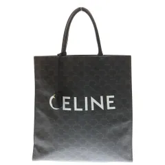 CELINE (セリーヌ) バーティカルカバ トリオンフ ラージ トートバッグ PVC ブラウン×ブラック