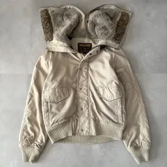 Wool rich ウールリッチ N-2B フライトジャケット 短丈 ミリタリー ブルゾン ベージュ S