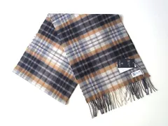 未使用 タグ付 Johnstons of Elgin ジョンストンズ House Check Cashmere Scarf ハウスチェック カシミヤ100％ マフラー スコットランド製
