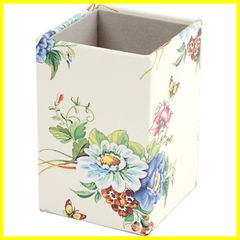 【在庫処分】パール メガネスタンド 白 花柄