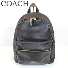 COACH コーチ チャーリー レザー バックパック リュック デイパック ブラック 黒 F38288 レディース