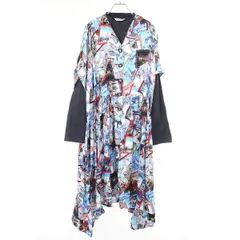 BALENCIAGA バレンシアガ 21SS レイヤードグラフィックワンピース 690396 ミックスカラー 1のサムネイル