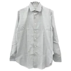 Brioni ブリオーニ コットンチェックシャツ  ライトグレー 40のサムネイル