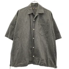 is-ness イズネス BALLOON WIDE SHIRTバルーンワイド ショートスリーブシャツ 1022SSSHT03 チャコール系 Mのサムネイル