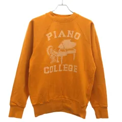 KAPITAL キャピタル ECO Fleece Raglan Crewneck PIANO COLLEGE スウェットトレーナー K2011LC110 オレンジ 1のサムネイル