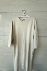 ZARA 5部丈 ロング ONE PIECE S(アイボリー)
