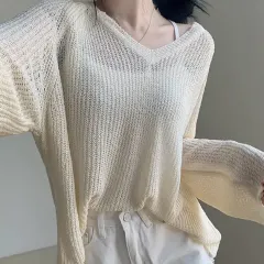 エイブリー Vネック ニット メッシュ 出品