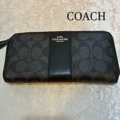 コーチ　COACH　シグネチャー　PVCレザー　ロングジップウォレット　F54630　ブラックスモーク　長財布　並行輸入品