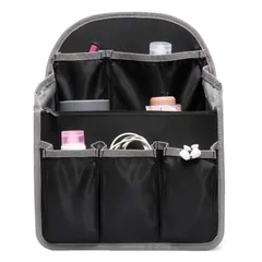 バッグインバッグ リュック[A4 形崩れない] 改良15ポケット b5 収納整理 大容量 軽量 ナイロン インナーバッグ インナーポケット 収納力 仕分け デイパック・ザックに便利 メンズ レディース バッグインリュック