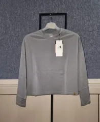 THE NORTH FACE ザノースフェイス レディース メリノ ウール 長袖 Tシャツ グレー