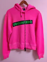DSQUARED2 ロゴパーカー ピンク XS フーディー 正規品