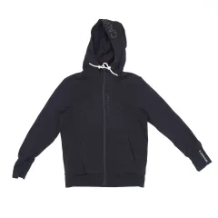 M/M Calvin Klein カルバン・クライン レディース ブラック WHO フードジップアップ 1212H1