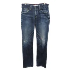 リーバイス Levi's 504 デニムパンツ ジーンズ ストレート 刻印V23 革パッチ インディゴブルー W32 L33 ■MET2