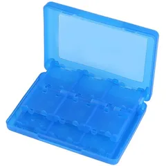 3DS ソフトケース 22 カード容量 メモリーカード スタイラス キャリングケース 携帯 ゲームカード 3DS ソフト (Blue)