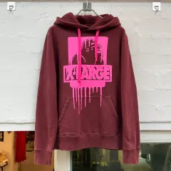 XLARGE エックスラージ バーガンディ フード Tシャツ S