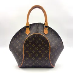 LOUIS VUITTON エリプスMM モノグラム モノグラム レザー×PVC ブラウン ハンドバッグ ゴールド M51126 