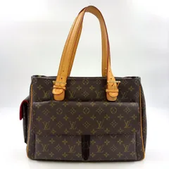 LOUIS VUITTON ミュルティプリシテ モノグラム モノグラム レザー×PVC ブラウン ハンドバッグ ゴールド M51162