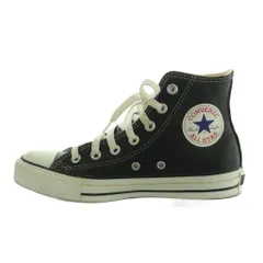 コンバース CONVERSE スニーカー シューズ ハイカット フェイクレザー US4.5 23.5cm 黒 ブラック IB908 /MI