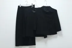 YUKI TORII ブラックフォーマル スーツ 3点セット 美品 スカートスーツ 礼服 9号 12-A109/1/080