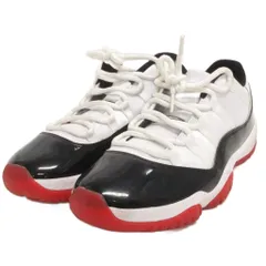 ナイキ NIKE AIR JORDAN 11 RETRO BRED スニーカー シューズ ローカット AV2187-160 白 黒 赤 ホワイト ブラック レッド 27.5㎝ 靴