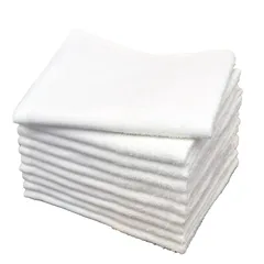 【新着商品】[19inch] フェイスタオル 10枚 白 160匁 吸水力 速乾性 薄手フェイス 時短 様々な用途で使える長めサイズ 吸水 速乾 フェイシャルタオル タオルセット 洗顔タオル 温泉タオル 10枚入