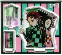 【中古】アクリルスタンド・アクリルパネル 竈門炭治郎＆竈門禰豆子 「鬼滅の刃 アクリルフィギュアコレクション 第2弾」