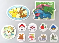 【中古】シール・ステッカー 集合(ピカチュウ＆イーブイ他) ステーショナリーコレクション(ステッカー11枚セット) 「2025 Pokemon Collection くじ ～Let’s Go for a Walk!～」 H賞