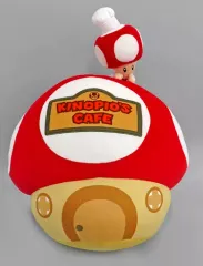 【中古】クッション・抱き枕・本体 キノピオ・カフェ クッション 「スーパーマリオ」 ユニバーサル・スタジオ・ジャパン スーパーニンテンドーワールド限定