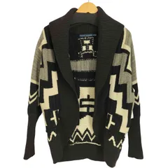 ポロバイラルフローレン Polo by RALPH LAUREN 総柄カシミヤ混ショールカラーニットジャケット レディース  S