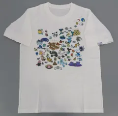 【中古】Tシャツ 集合 Tシャツ 逃ver. ホワイト Lサイズ 「ポケットモンスター」 ポケモンセンター限定