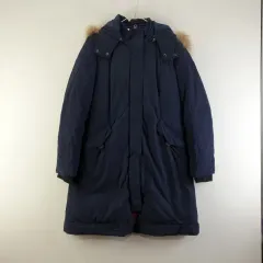 カステルバジャック レディース 85 ネイビー ダウン アウター L0406