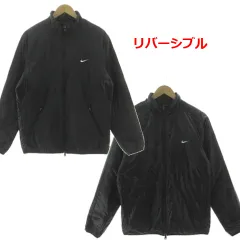 ナイキゴルフ NIKE GOLF リバーシブル中綿ジャケット HO080307EAG スタンドカラー ロゴ刺繍 ダブルジップ ブラック 黒 XL