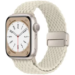 [HITZEE] Band コンパチブル Apple Watch バンド 49/46/45/44/42/41/40/38mm、磁気留め金付きのナイロン弾性編組バンド調節可能なスポーツアップルウォッチバンド付き Apple Watch Ultra 3/2/1 S
