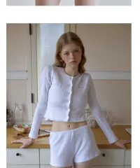 レイジジ スナッグ 립 カーディガン スリーブ ショーツ セット