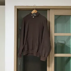 アネックドット スナップ フードTシャツ ブラウン S