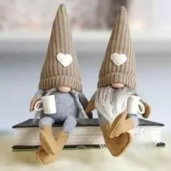 トムテ　トムテドール　クリスマス　オーナメント　飾り　足ぶら　2つセット　北欧①