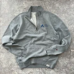 チャンピオン champion ハーフジップ スウェット トレーナー グレー カレッジロゴ Mサイズ 古着