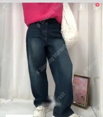 冬用 起毛 ワイド デニム ワイドパンツ 新品 サイズ写真にあります