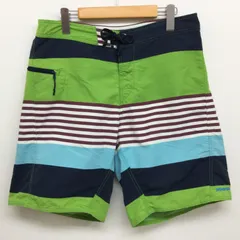 パタゴニア 86557SP13 マルチボーダー柄 ウォーター ボード ショートパンツ Wavefarer Board Shorts メンズ 33インチ ISItems【USED】【古着】【中古】50116086