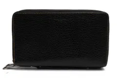 コーチ／COACH 財布 ウォレット メンズ 男性 男性用 レザー 革 本革 ブラック 黒  F87104 Double Zip Travel Organizer ダブルジップ トラベル オーガナイザー トラベルケース 小銭入れあり ラウンドジップ ラウンドフ