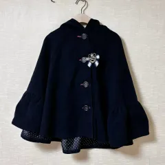 メゾピアノ 必須アイテム WHO フード ケープ コート 森ガール