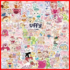 ステラ・ルー リーナ・ベル ステッカー キャラクター ダッフィー＆フレンズ 防水PVC素材 DIY手帳デコレーション用 cheesecat 166枚セット
