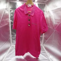 Yves Saint Laurent 半袖シャツ レディース Mサイズ YSL 金ボタン 刺繍 ピンク イヴサンローラン