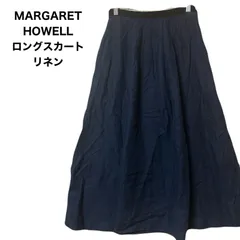 マーガレットハウエル　MARGARET HOWELL　ロングスカート　リネン　ギャザースカート