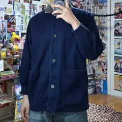 EDDIE BAUER(エディー・バウアー) コーデュロイ カラ ネイビー コットン チョア ジャケット