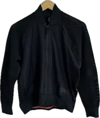 ZM1689 【美品】adidasアディダス　メッシュジャンパー　アウター　ブラック　レディース　Mサイズ