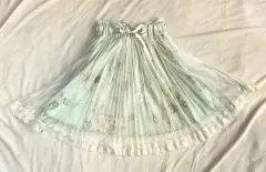 ミント フラワー レース スカート