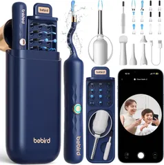 BEBIRDPRO 耳かき カメラ付き 2025革新版＆1000万画質＆収納ケース付き みみかき カメラ カメラ付き耳かき フレキシブルレンズ IP67防水 4つのクリーニングモード 左右反転機能 ピンセット付き耳掻き 耳かきカメラ付きイヤースコープ スコ…