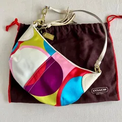 Rare Vintage Coach Silk Mini Demi Soho Hobo Shoulder Bag Handbag Multicolor